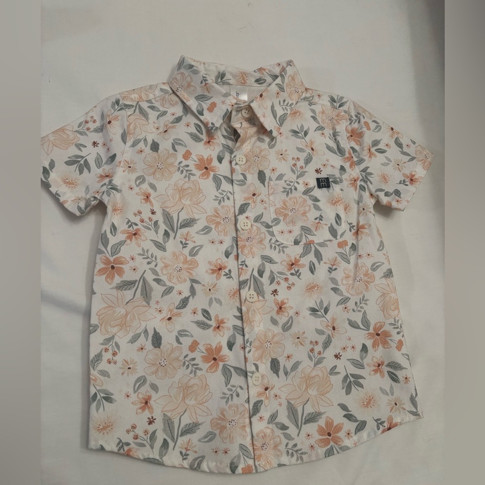 Modern Moments by Gerber 3T Button Shirt & Shorts Set NWOT - Picture 3 of 10